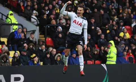 Cú sút vòng cung của Dele Alli vào lưới Watford