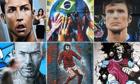 Cực chất với sao sân cỏ qua phiên bản graffiti