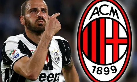CỰC NÓNG: AC Milan hoàn tất bom tấn Bonucci