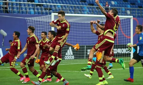 Chùm ảnh: U20 Venezuela xuất sắc đi tiếp sau 120 phút nghẹt thở