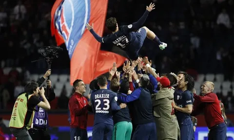 Chùm ảnh: Bị Caen cầm hoà, PSG chia tay Maxwell không trọn vẹn