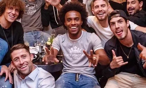 Dàn sao Chelsea tề tựu đông đủ ở sinh nhật lần 30 của Willian