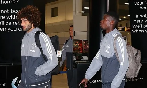 Dàn sao Man United trở lại Anh, Fellaini phải băng ngón chân