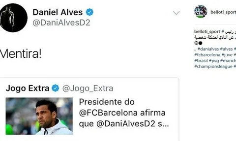 Dani Alves gọi chủ tịch Barca là kẻ giả dối