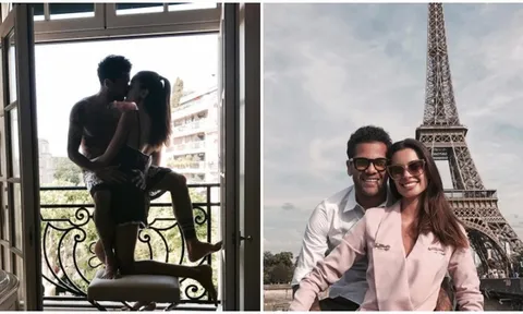 Dani Alves và bạn gái lãng mạn 'hết phần' của Paris