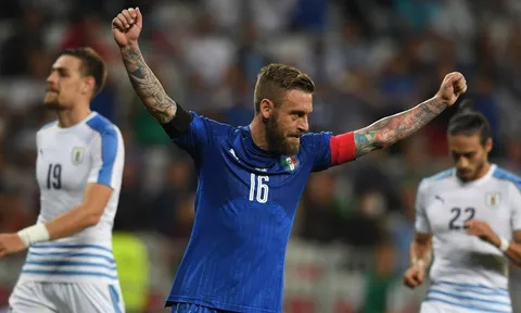 Daniele De Rossi nổ súng trong ngày Italia đại thắng Uruguay