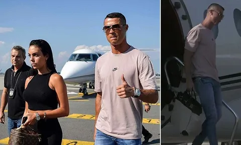 Dắt đại gia đình tới Turin, Ronaldo rạng rỡ chuẩn bị ra mắt Juventus