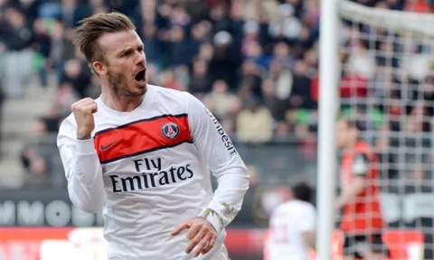 David Beckham khi còn khoác áo PSG