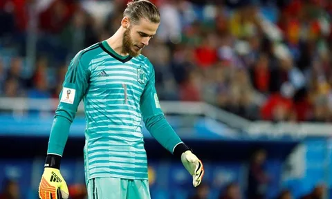 David De Gea dẫn đầu đội hình gây thất vọng nhất World Cup 2018