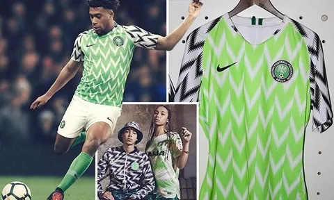 Đến Aubameyang cũng phát cuồng vì áo đấu của Nigeria