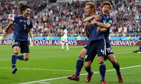 Honda làm nên lịch sử với bàn thắng thứ 4 cho Nhật Bản tại World Cup 2018