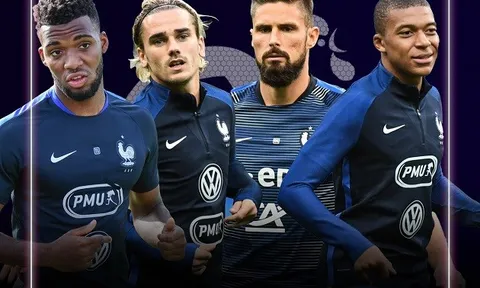 Đội tuyển Pháp mạnh nhất với sơ đồ 4-4-2