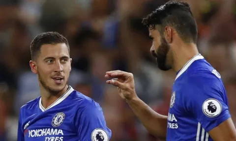 Diego Costa đã chia tay đồng đội ở Chelsea