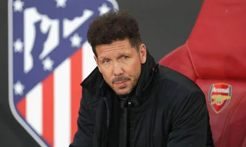 Diego Simeone bị cấm chỉ đạo ở trận lượt về với Arsenal?