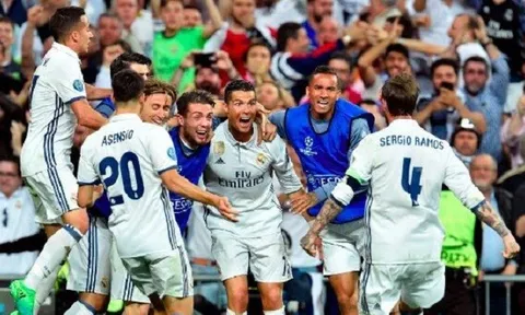 Điểm hệ số 5 năm của UEFA: Real lên đỉnh, M.U ngoài top 10