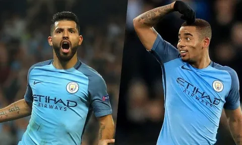 Đọ tài dứt điểm Sergio Aguero và Gabriel Jesus