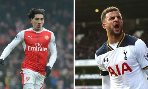 Đọ tài tốc độ Kyle Walker và Hector Bellerin