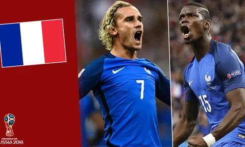 Đội hình ĐT Pháp tham dự World Cup 2018