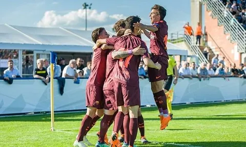 Đội trẻ Barcelona làm thay công việc cho đàn anh ở Champions League