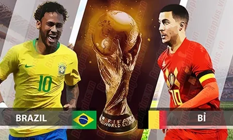 DỰ ĐOÁN và tỉ lệ cược: Brazil - Bỉ