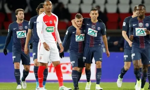Dùng 'đội hình 3', Monaco thua thảm PSG ở bán kết
