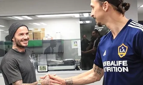 Được Beckham cổ vũ, Ibra vẫn không thể giúp LA Galaxy thoát thua