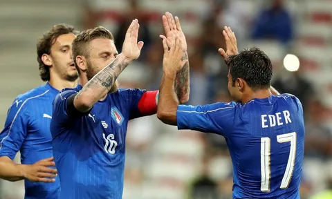 Eder phá lưới Uruguay bằng pha chạm bóng tinh tế