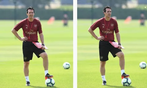 Emery cau có nhìn Pháo Thủ tập 'nhả đạn'