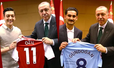 Tủi hổ rời World Cup, Ozil và Gundogan nhận đòn phũ từ tổng thống Thổ Nhĩ Kỳ