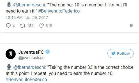 Fan Juventus nể phục khi Bernardeschi từ chối áo số 10