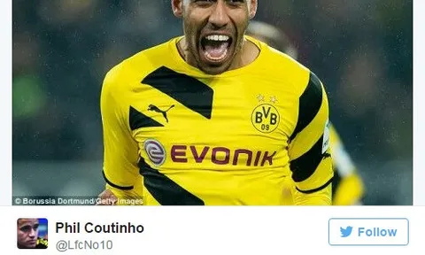 Fan Liverpool hỗn loạn trước tin đồn về Aubameyang