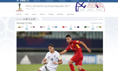 FIFA: "Con rồng U20 Việt Nam khiến đối thủ sợ hãi"