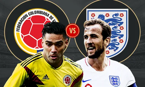 01h00 ngày 04/07, Colombia vs Anh: Đường vào chung kết thênh thang