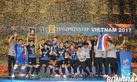 Bế mạc AFC Futsal Club 2017: Bluewave Chonburi lên ngôi vô địch, Thái Sơn Nam đứng vị trí thứ 3