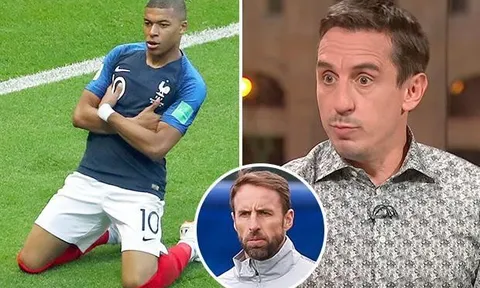 Gary Neville dùng Mbappe 'soi sáng' cho tuyển Anh