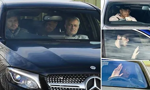 Gạt tin đồn, Mourinho thong thả đến sân tập Man Utd