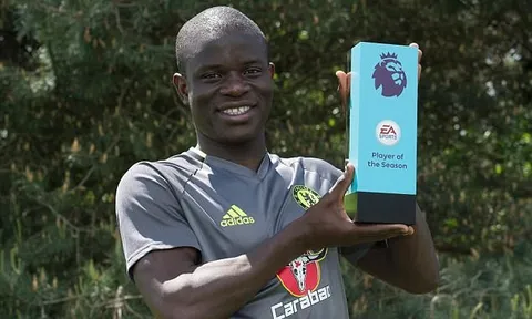 Giải thưởng cao quý liên tiếp về tay N'Golo Kante