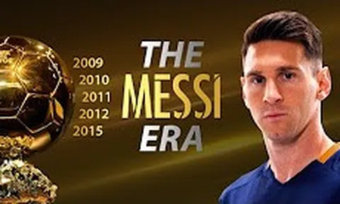 Hành trình chinh phục 5 danh hiệu QBV của Messi