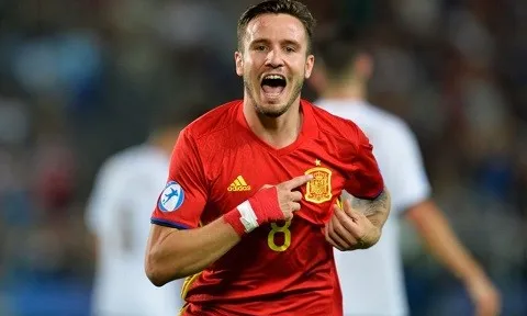 Hat-trick của Saul Niguez vào lưới U21 Italia