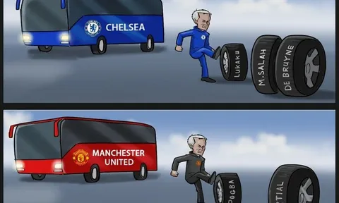 Hí họa Mourinho đi theo 'vết xe đổ' ở Chelsea