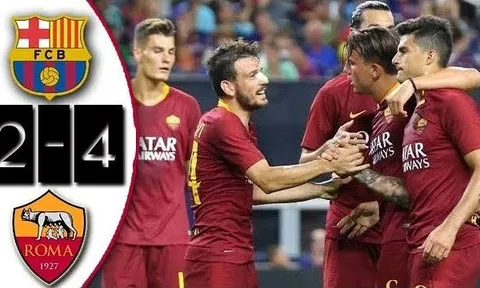 Highlights: Barcelona 2-4 AS Roma (ICC 2018)