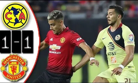 Highlights: Club America 1-1 Man United (Giao hữu quốc tế)