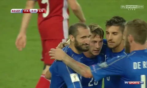 Highlights: Italia 5-0 Liechtenstein (Vòng loại World Cup 2018)