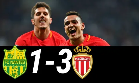 Highlights: Nantes 1-3 Monaco (Vòng 1 giải VĐQG Pháp)