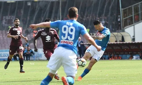 Highlights: Napoli 2-2 Torino (Vòng 36 Serie A)