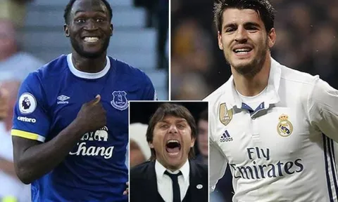 HLV Conte so sánh Lukaku với Morata