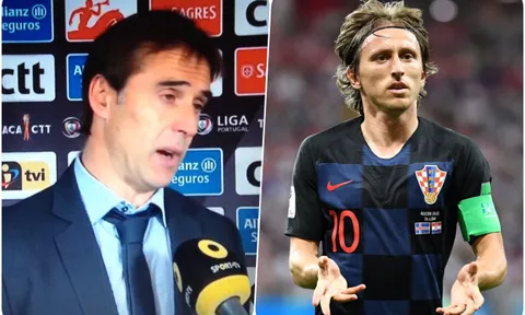 HLV Lopetegui úp mở về tương lai của trụ cột, Modric sẽ ra đi?