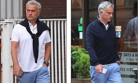 HLV Mourinho căng thẳng thấy rõ trước giờ G