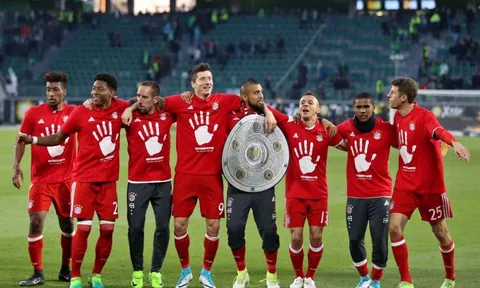 Hủy diệt Wolfsburg, Bayern Munich vô địch Bundesliga lần thứ 5 liên tiếp