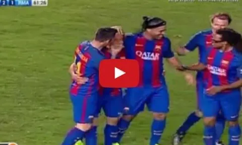 Huyền thoại Barcelona 3-2 huyền thoại Real Madrid